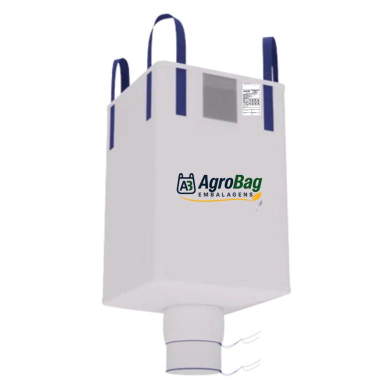 BIG BAG COM ABERTURA SUPERIOR E VÁLVULA DE DESCARGA INFERIOR (C3)