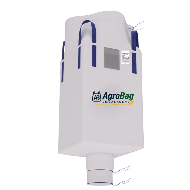 BIG BAG COM SAIA SUPERIOR E VÁLVULA DE DESCARGA INFERIOR (C4)
